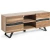 Kave Home - Meuble TV Uxia 160 X 65 Cm Avec 2 Portes En Bois Massif D'acacia Et Pieds En Acier Noir - Naturel 1 Kave Home - Meuble TV Uxia 160 X 65 Cm Avec 2 Portes En Bois Massif D'acacia Et Pieds En Acier Noir - Naturel -KAVE HOME Soldes 2022 12436486 1