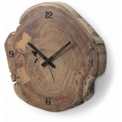 Kave Home - Horloge Murale Asiriq Ø 35 Cm - Naturel