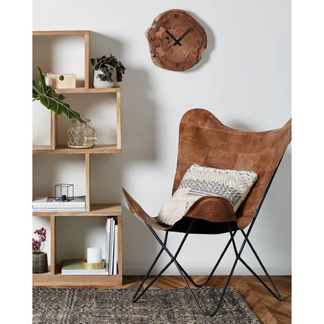 Kave Home - Horloge Murale Asiriq Ø 35 Cm - Naturel 4 Kave Home - Horloge Murale Asiriq Ø 35 Cm - Naturel – Image 2