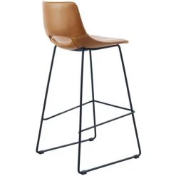 Kave Home - Tabouret Zahara En Polyuréthane Marron Hauteur 76 Cm - Marron 9 Kave Home - Tabouret Zahara En Polyuréthane Marron Hauteur 76 Cm - Marron -KAVE HOME Soldes 2022 12436527 3
