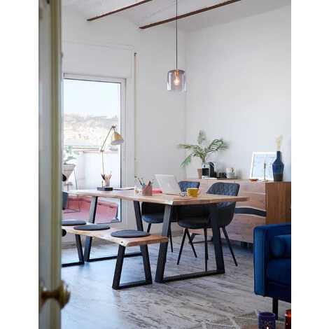 Kave Home - Lampe Suspension Yanna - Gris 5 Kave Home - Lampe Suspension Yanna - Gris – Image 3