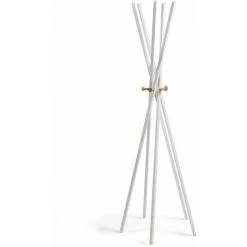 Kave Home - Porte-manteaux Chelsey 170 Cm Blanc - Blanc