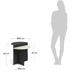 Kave Home - Table D'appoint Chery Ø 50 Cm - Noir -KAVE HOME Soldes 2022 12436637 3