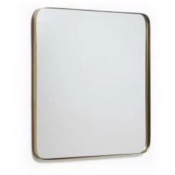 Kave Home - Miroir Mural Marco Métal Doré 60 X 60 Cm - Doré