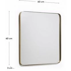 Kave Home - Miroir Mural Marco Métal Doré 60 X 60 Cm - Doré 7 Kave Home - Miroir Mural Marco Métal Doré 60 X 60 Cm - Doré -KAVE HOME Soldes 2022 12436782 3