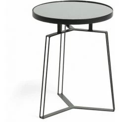 Kave Home - Table D'appoint Radim Ø 40 Cm - Noir