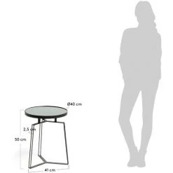 Kave Home - Table D'appoint Radim Ø 40 Cm - Noir 7 Kave Home - Table D'appoint Radim Ø 40 Cm - Noir -KAVE HOME Soldes 2022 12436785 3