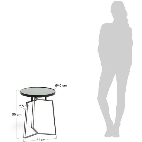 Kave Home - Table D'appoint Radim Ø 40 Cm - Noir 5 Kave Home - Table D'appoint Radim Ø 40 Cm - Noir – Image 3