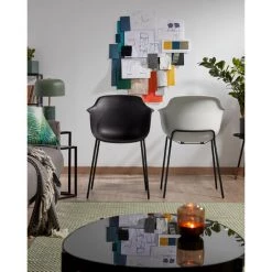 Kave Home - Table Basse Marlet Verre Teinté Noir Et Structure En Acier 82 X 55 Cm - Noir 6 Kave Home - Table Basse Marlet Verre Teinté Noir Et Structure En Acier 82 X 55 Cm - Noir -KAVE HOME Soldes 2022 12436788 2