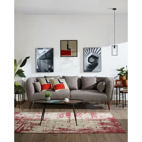 Kave Home - Table Basse Kinsley En Contreplaqué De Noyer Et Structure En Acier Noir 102 X 56 Cm - Noir 4 Kave Home - Table Basse Kinsley En Contreplaqué De Noyer Et Structure En Acier Noir 102 X 56 Cm - Noir – Image 2