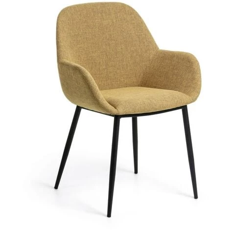 Kave Home - Chaise Konna Moutarde - Moutarde 3 Kave Home - Chaise Konna Moutarde - Moutarde