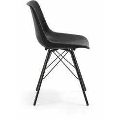 Kave Home - Chaise Lionela Polyuréthane Noir - Noir -KAVE HOME Soldes 2022 12436956 2