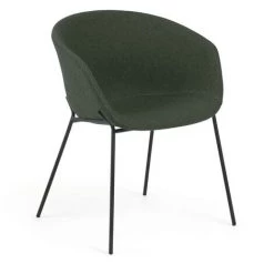 Kave Home - Chaise Yvette Laine Verte - Vert