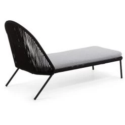 Kave Home - Chaise Longue Shann - Noir 8 Kave Home - Chaise Longue Shann - Noir -KAVE HOME Soldes 2022 12437006 3