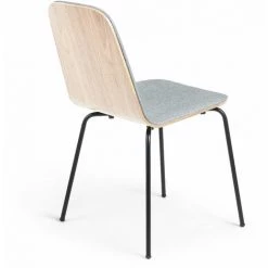 Kave Home - Chaise De Salle à Manger Canele Gris Clair En Contreplaqué De Chêne Naturel Et Pieds En Acier Noir - Gris 9 Kave Home - Chaise De Salle à Manger Canele Gris Clair En Contreplaqué De Chêne Naturel Et Pieds En Acier Noir - Gris -KAVE HOME Soldes 2022 12437057 3
