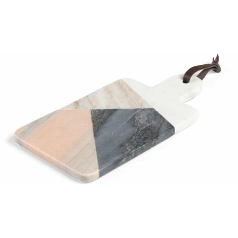 Kave Home - Planche à Découper Rectangulaire Bergman Marbre Multicolore - Rose 3 Kave Home - Planche à Découper Rectangulaire Bergman Marbre Multicolore - Rose