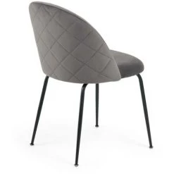 Kave Home - Chaise Ivonne Velours Gris - Gris -KAVE HOME Soldes 2022 12437217 3