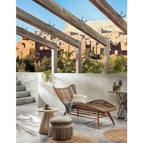 Kave Home - Table D'appoint Jeanette En Teck Massif Ø 50 Cm - Naturel 4 Kave Home - Table D'appoint Jeanette En Teck Massif Ø 50 Cm - Naturel – Image 2