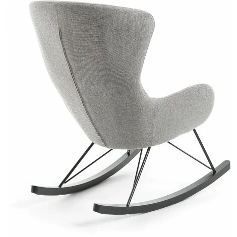 Kave Home - Fauteuil à Bascule Vania Gris - Gris 5 Kave Home - Fauteuil à Bascule Vania Gris - Gris – Image 3