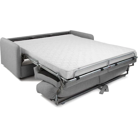 Kave Home - Canapé-lit Kymoon 2 Places Gris Clair Avec Accoudoir Et Matelas En Viscoélastique (160 Cm) - Gris 5 Kave Home - Canapé-lit Kymoon 2 Places Gris Clair Avec Accoudoir Et Matelas En Viscoélastique (160 Cm) - Gris – Image 3