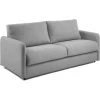 Kave Home - Canapé-lit Kymoon 3 Places Gris Clair Avec Accoudoirs Et Matelas En Mousse De Polyuréthane (160 Cm) - Gris -KAVE HOME Soldes 2022 12437256 1