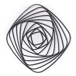 Kave Home - Panneau Mural Universe 69 X 69 Cm - Noir