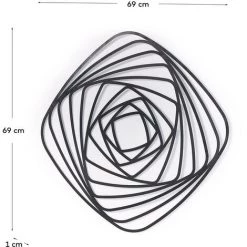 Kave Home - Panneau Mural Universe 69 X 69 Cm - Noir 7 Kave Home - Panneau Mural Universe 69 X 69 Cm - Noir -KAVE HOME Soldes 2022 12437323 3