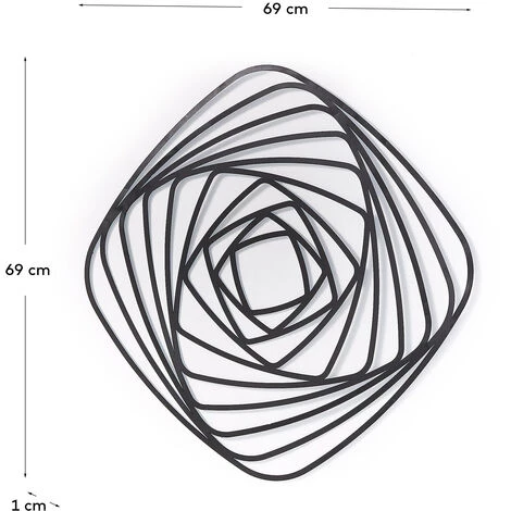 Kave Home - Panneau Mural Universe 69 X 69 Cm - Noir 5 Kave Home - Panneau Mural Universe 69 X 69 Cm - Noir – Image 3