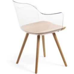 Kave Home - Chaise Bjorg Transparente Et Bois Massif De Hêtre - Transparent 9 Kave Home - Chaise Bjorg Transparente Et Bois Massif De Hêtre - Transparent -KAVE HOME Soldes 2022 12437327 3