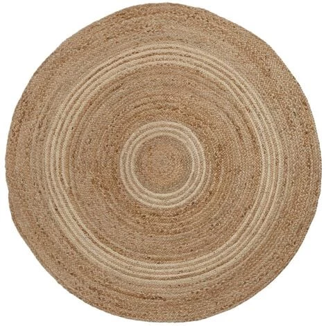 Kave Home - Tapis Saht Rond Ø 100 Cm En Jute Naturel - Naturel 3 Kave Home - Tapis Saht Rond Ø 100 Cm En Jute Naturel - Naturel