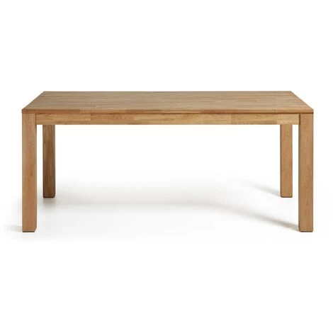 Kave Home - Table De Salle à Manger Extensible Isbel Rectangulaire 140 (220) X 90 Cm En Bois Massif De Chêne - Naturel 5 Kave Home - Table De Salle à Manger Extensible Isbel Rectangulaire 140 (220) X 90 Cm En Bois Massif De Chêne - Naturel – Image 3