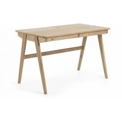 Kave Home - Bureau Julia En Contreplaqué Et Frêne Massif 120 X 65 Cm - Naturel