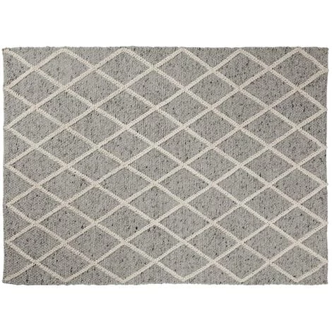Kave Home - Tapis Amy Gris Et Blanc Rectangulaire 230 X 160 Cm En 100% Pure Laine Vierge Teint à La Main - Gris 3 Kave Home - Tapis Amy Gris Et Blanc Rectangulaire 230 X 160 Cm En 100% Pure Laine Vierge Teint à La Main - Gris