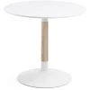 Kave Home - Table De Salle à Manger Trick Ronde Ø 90 Cm Blanc Avec Pied En Bois De Frêne Et Acier Blanc - Blanc 1 Kave Home - Table De Salle à Manger Trick Ronde Ø 90 Cm Blanc Avec Pied En Bois De Frêne Et Acier Blanc - Blanc -KAVE HOME Soldes 2022 12437654 1