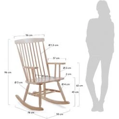 Kave Home - Fauteuil à Bascule Tenzo Avec Accoudoirs Et Patins En Bois Massif De Caoutchouc - Naturel 9 Kave Home - Fauteuil à Bascule Tenzo Avec Accoudoirs Et Patins En Bois Massif De Caoutchouc - Naturel -KAVE HOME Soldes 2022 12437681 4