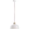 Kave Home - Suspension Bits En Acier Blanc à 1 Ampoule Avec Bois Et Fil En Corde Rouge - Blanc 1 Kave Home - Suspension Bits En Acier Blanc à 1 Ampoule Avec Bois Et Fil En Corde Rouge - Blanc -KAVE HOME Soldes 2022 12437757 1