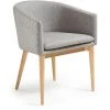 Kave Home - Chaise De Salle à Manger Harlan Gris Clair Tapissée Avec Accoudoirs Et Pieds En Bois - Gris 1 Kave Home - Chaise De Salle à Manger Harlan Gris Clair Tapissée Avec Accoudoirs Et Pieds En Bois - Gris -KAVE HOME Soldes 2022 12437792 1