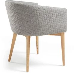 Kave Home - Chaise De Salle à Manger Harlan Gris Clair Tapissée Avec Accoudoirs Et Pieds En Bois - Gris 9 Kave Home - Chaise De Salle à Manger Harlan Gris Clair Tapissée Avec Accoudoirs Et Pieds En Bois - Gris -KAVE HOME Soldes 2022 12437792 3