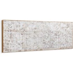 Kave Home - Tête De Lit Kron Blanc 174 X 60 Cm En Morceaux De Noix De Coco Avec Finition Blanche Pour Un Lit De 150 O 160 Cm - Blanc