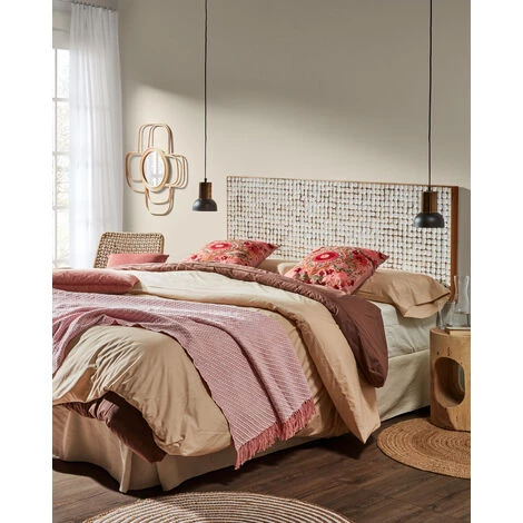 Kave Home - Tête De Lit Kron Blanc 174 X 60 Cm En Morceaux De Noix De Coco Avec Finition Blanche Pour Un Lit De 150 O 160 Cm - Blanc 4 Kave Home - Tête De Lit Kron Blanc 174 X 60 Cm En Morceaux De Noix De Coco Avec Finition Blanche Pour Un Lit De 150 O 160 Cm - Blanc – Image 2