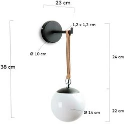 Kave Home - Applique Monteiro - Noir 7 Kave Home - Applique Monteiro - Noir -KAVE HOME Soldes 2022 13754640 3