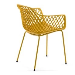 Kave Home - Chaise De Jardin Quinn Jaune - Blanc -KAVE HOME Soldes 2022 13833286 3