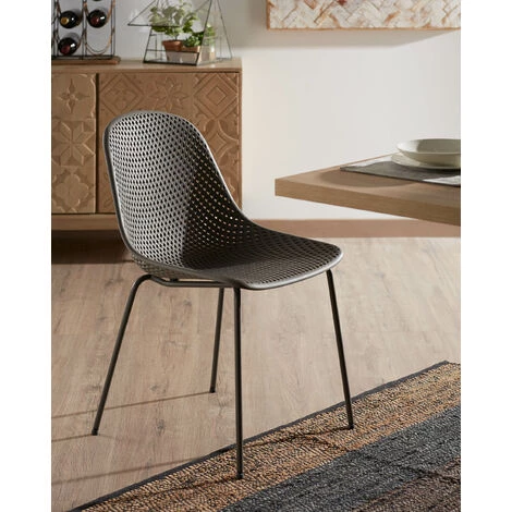 Kave Home - Chaise De Jardin Quinby Gris - Gris 6 Kave Home - Chaise De Jardin Quinby Gris - Gris – Image 4