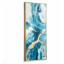 Kave Home - Tableau Iconic 50 X 120 Cm - Bleu