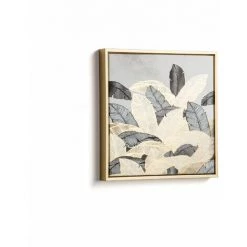 Kave Home - Tableau Imogen 40 X 40 Cm Doré Et Gris - Doré