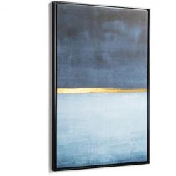 Kave Home - Tableau Wrigley 60 X 90 Cm Bleu - Bleu
