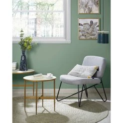 Kave Home - Table D'appoint Elisenda En Verre Blanc Et Structure En Acier Finition Dorée Ø 50 Cm - Blanc -KAVE HOME Soldes 2022 14119248 2