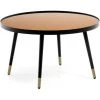Kave Home - Table Basse Dila En Verre Effet Cuivre Et Structure En Acier Noir Et Doré Ø 80 Cm - Cuivre 2 Kave Home - Table Basse Dila En Verre Effet Cuivre Et Structure En Acier Noir Et Doré Ø 80 Cm - Cuivre -KAVE HOME Soldes 2022 14119249 1