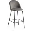 Kave Home - Tabouret Ivonne Velours Gris Hauteur 76 Cm - Gris 2 Kave Home - Tabouret Ivonne Velours Gris Hauteur 76 Cm - Gris -KAVE HOME Soldes 2022 14192872 1