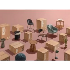 Kave Home - Tabouret Ivonne Velours Gris Hauteur 76 Cm - Gris 10 Kave Home - Tabouret Ivonne Velours Gris Hauteur 76 Cm - Gris -KAVE HOME Soldes 2022 14192872 4